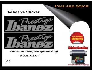 Ibanez Guitar Adhesive Sticker v26